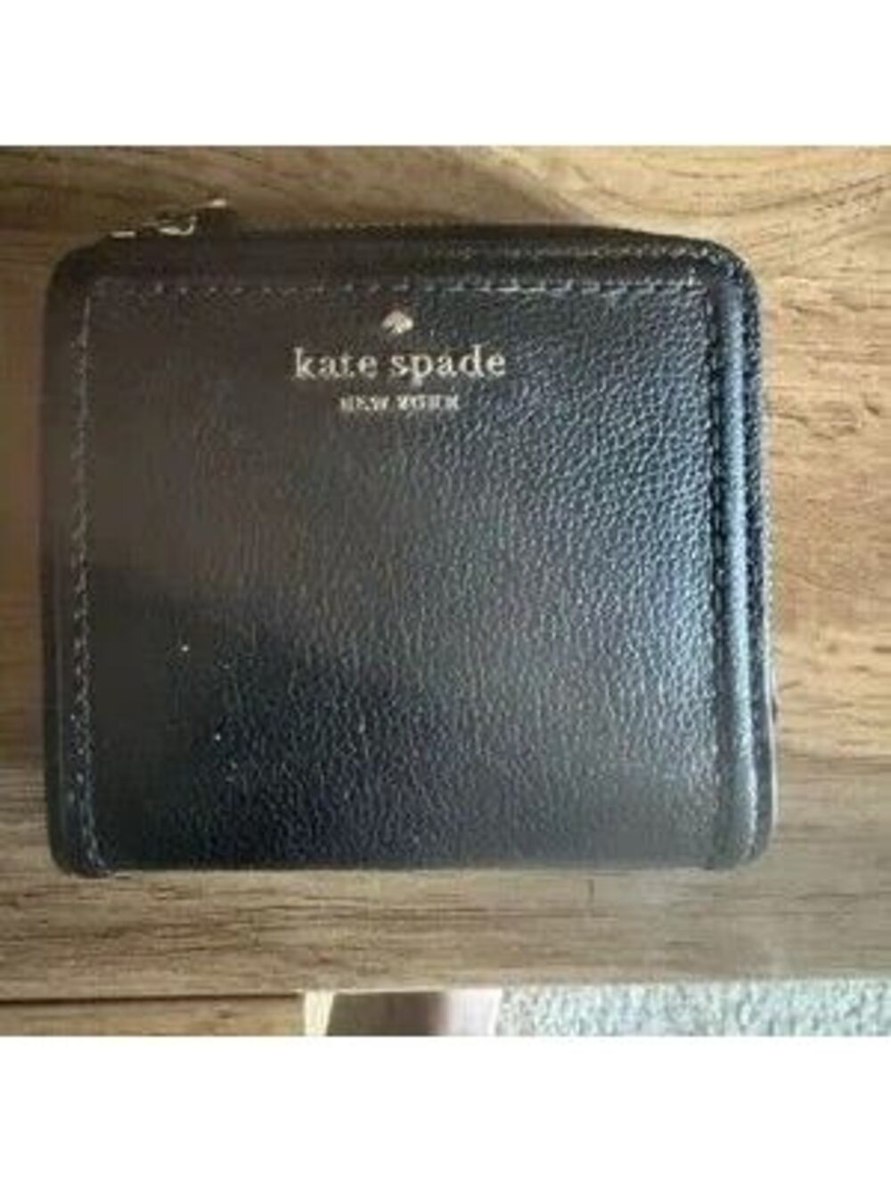 Kate Spade Patterson Drive Bi-Fold Leather Wallet (Black)